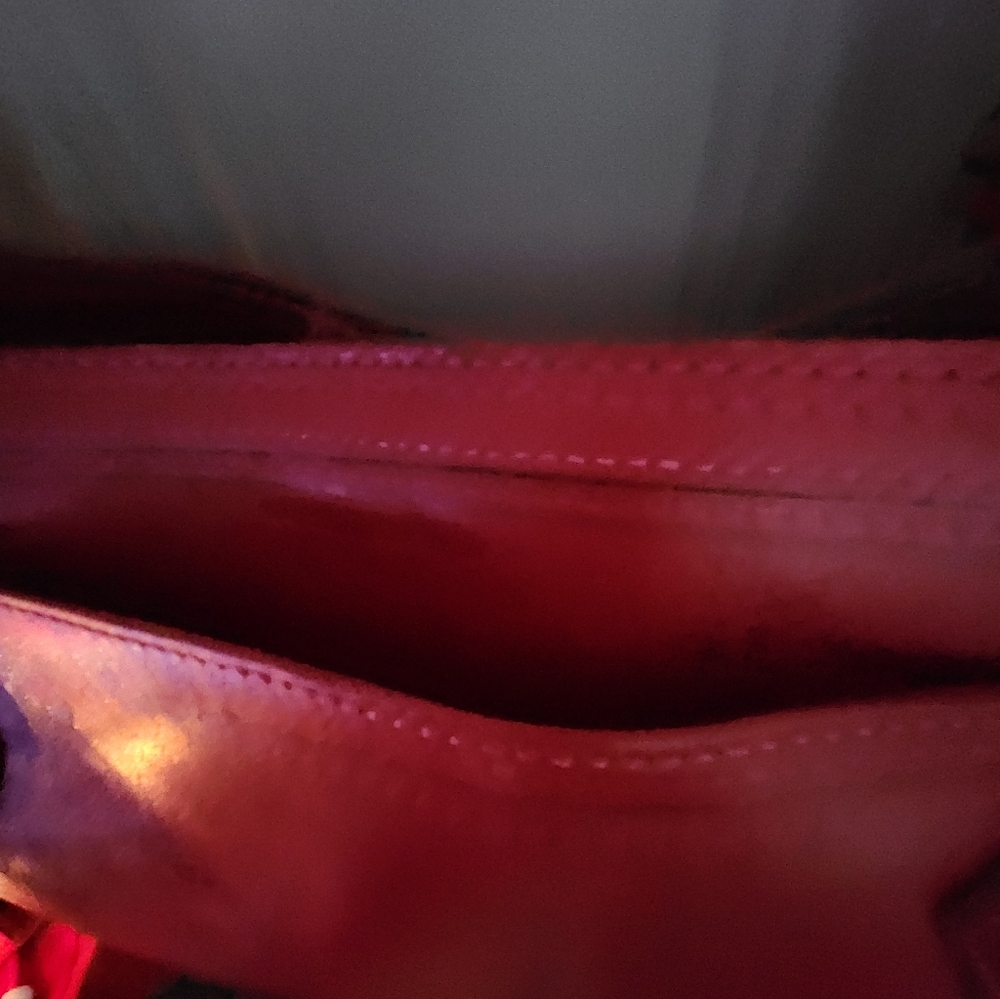 *Brahmin Spacious Raspberry Leather Bag - Picture 7 of 14